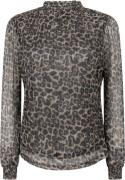 Aaiko Longsleeve Tory Animal Zwart dames