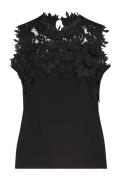 Label Dot Top Margo Zwart dames