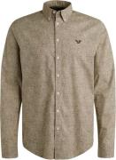Pme Legend Overhemd Print Square Bruin heren
