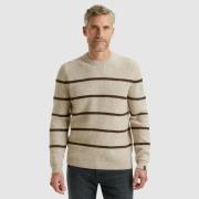 Vanguard Trui Stripe Off White heren