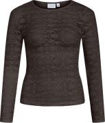 Vila Top Velina Lace Bruin dames