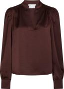 Neo Noir Blouse Rosslyn Bordeaux Rood dames