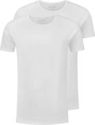 Slater T-shirt Basic Fit 2-Pack Wit heren