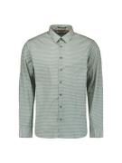 No Excess Overhemd Stretch Allover Printed Blauw heren