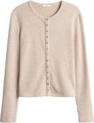 Opus Top Saltus Button-up slimfit Camel dames