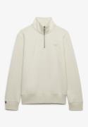 Superdry Sweater Henley Essential Logo  Off White heren