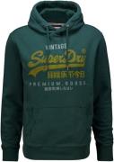 Superdry Hoodie Essential Logo Groen heren