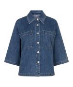 Esqualo Spijkerblouse  Blauw dames