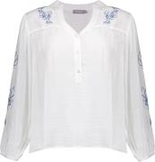 Geisha Blouse embro Wit dames