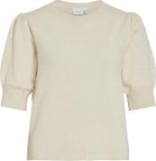Vila T-shirt Ril Beige dames