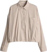 Opus Gestreepte Blouse Fresa Beige dames