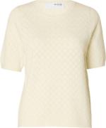 Selected Femme T-shirt Helen Off White dames