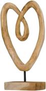 Bomont Collection Statue heart 25x10x45cm Bruin heren