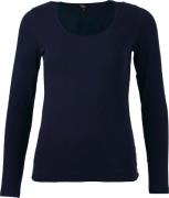 Enjoy Donkerblauwe basic top met lange mouw dames