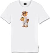 Baron Filou T-shirt Beach Club Wit heren