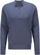 Tommy Hilfiger Trui Herringbone Structure Blauw heren