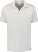 No Excess Polo Revers Solid Vertical Jacquard Grijs heren