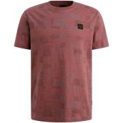 Pme Legend T-shirt aop cotton slub Roze heren