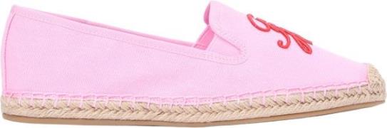 Tommy Hilfiger Espadrilles Logo Embroidery Canvas Roze dames