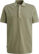 Cast Iron Polo Two Tone waffle regular fit Groen heren