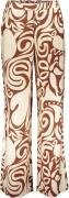 Geisha Pantalon bi-color Bruin dames