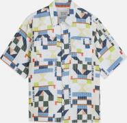 Scotch & Soda Polo Printed Stitched Relaxed fit Wit heren