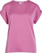 Vila Top Ellette Satijn Fuchsia dames