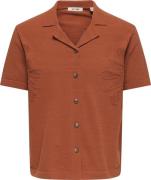 Only & Sons Vest Jam Life Regular Brick heren