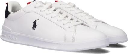 Witte Polo Ralph Lauren Lage Sneakers Hrt Ct Ii