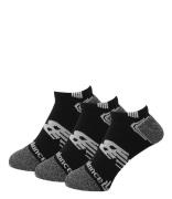New Balance Sokken No Show Run Sock 3 Pack Zwart