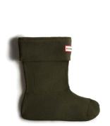 Hunter Sokken Recycled Fleece Short Boot Sock Groen