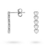 Earstud With Heartshaped Stones 42498S