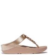 Halo Bead Circle Metallic Toepost Sandals