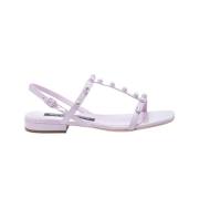 Leren Pellet Sandalen met Dagelijkse Rehices Sergio Rossi , Pink , Dam...