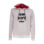 Hoodie Kiton , White , Heren