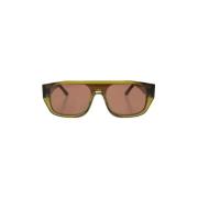 Rechthoekige Retro Zonnebril, Donkergroen Thierry Lasry , Green , Dame...