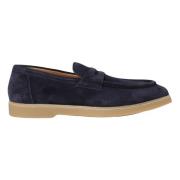 Comfortabele Moccasin Loafers Doucal's , Blue , Heren