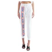 Sporty White Pants Gcds , White , Dames