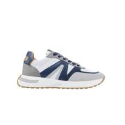 Hyde Man Wit Blauw Runner Sneakers Alexander Smith , White , Heren