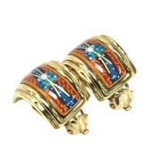 Pre-owned Metal earrings Hermès Vintage , Multicolor , Dames