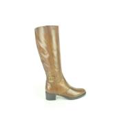 Cognac Hoge Laarzen + Gar. 3cm Nerogiardini , Brown , Dames