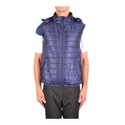 Gewatteerd Vest met Capuchon Aspesi , Blue , Heren