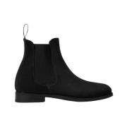 Zwarte suède Chelsea boots Scarosso , Black , Dames