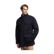 Harris Tweed Field Jacket Brooks Brothers , Blue , Heren