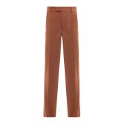 Leather Trousers Vtmnts , Brown , Heren