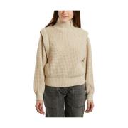 Macky High Collar Coltrui IRO , Beige , Dames