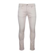 Klassieke Denim Jeans Dondup , White , Heren