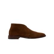 Handgemaakte Tabak Suede Laarzen Scarosso , Brown , Heren