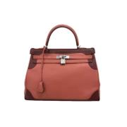 Tweedehands Roze Leren Hermès Kelly Hermès Vintage , Pink , Dames