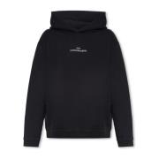 Katoenen hoodie met logo Maison Margiela , Black , Heren